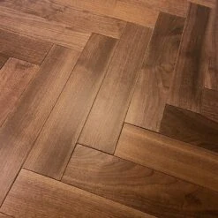 Liberty Floors American Black Walnut - Herringbone Parquet 14mm Engineered Real Wood Flooring (219505) -Best Flooring Store american black walnut herringbone parquet 14mm engineered real wood flooring 219505 p85876 196395 image