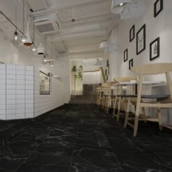 Liberty Floors Black Marble - Prima 5mm Rigid Core Vinyl Flooring (246858) -Best Flooring Store black marble prima 5mm rigid core vinyl flooring 246858 p106426 220760 image