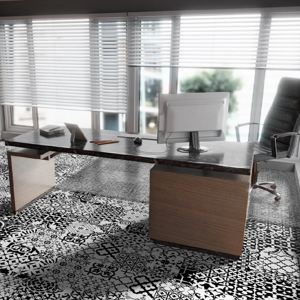 Falquon Flooring Black & White - Lustre Authentic 2.0 8mm Laminate Flooring (315201) 9 Falquon Flooring Black & White - Lustre Authentic 2.0 8mm Laminate Flooring (315201) - Image 7