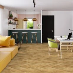 Liberty Floors Caramel Oak - Manor Herringbone Parquet 14mm Engineered Real Wood Flooring (249869) -Best Flooring Store caramel oak manor herringbone parquet 14mm engineered real wood flooring 249869 p108536 242856 image