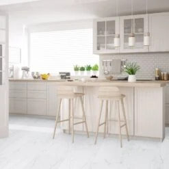 Liberty Floors Carrara Marble - Lustre SPC 6mm Rigid Core Vinyl Flooring (249746) 13 Liberty Floors Carrara Marble - Lustre SPC 6mm Rigid Core Vinyl Flooring (249746) -Best Flooring Store carrara marble lustre spc 6mm rigid core vinyl flooring 249746 p108420 236341 image