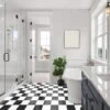 Liberty Floors Checkered - Valm 1.5mm Self-Adhesive Vinyl Tile Flooring (249917) -Best Flooring Store checkered valm 1 5mm self adhesive vinyl tile flooring 249917 p108578 236482 image