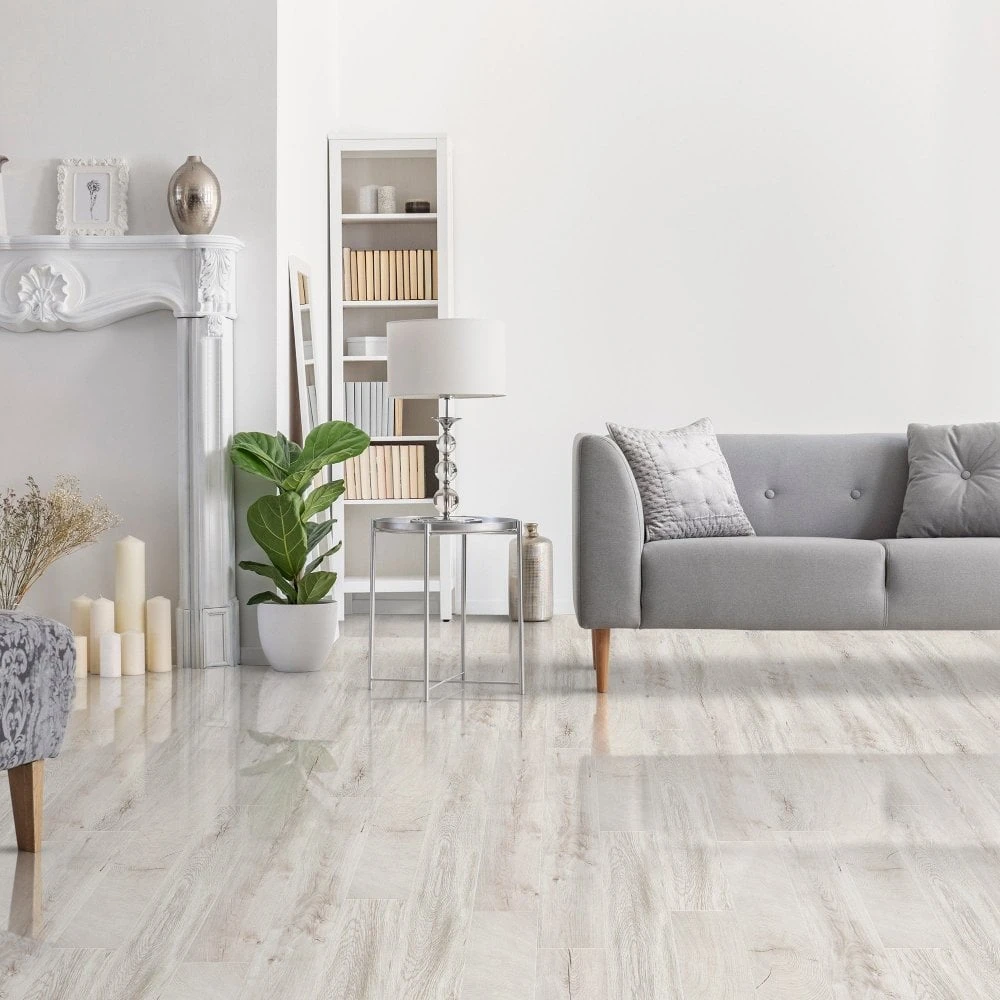 Kaindl Fresno Snow Oak - Easy Touch 8mm High Gloss Laminate Flooring (197318) 10 Kaindl Fresno Snow Oak - Easy Touch 8mm High Gloss Laminate Flooring (197318) - Image 8