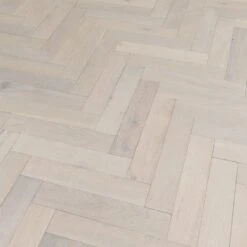 Liberty Floors Ivory White Oak - Herringbone Parquet 14mm Engineered Real Wood Flooring (219387) -Best Flooring Store ivory white oak herringbone parquet 14mm engineered real wood flooring 219387 p85835 201397 image