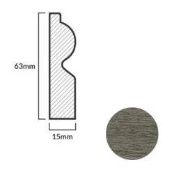 Leader Medium Grey Torus Laminate Skirting Board (2.4m) 10 Leader Medium Grey Torus Laminate Skirting Board (2.4m) -Best Flooring Store medium grey torus laminate skirting board 2 4m p84930 191867 image