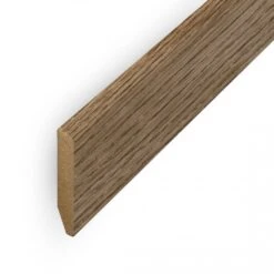 Leader Medium Oak Pencil Round Laminate Skirting Board (2.4m)