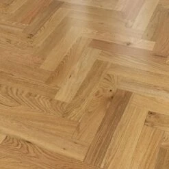 Liberty Floors Natural Oak - Herringbone Parquet 14mm Engineered Real Wood Flooring (219384) -Best Flooring Store natural oak herringbone parquet 14mm engineered real wood flooring 219384 p85832 201389 image