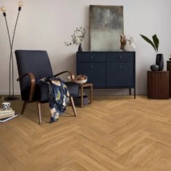 Liberty Floors White Oak Smoked - Herringbone Parquet 14mm Engineered Real Wood Flooring (221774) -Best Flooring Store white oak smoked herringbone parquet 14mm engineered real wood flooring 221774 p88028 207581 image