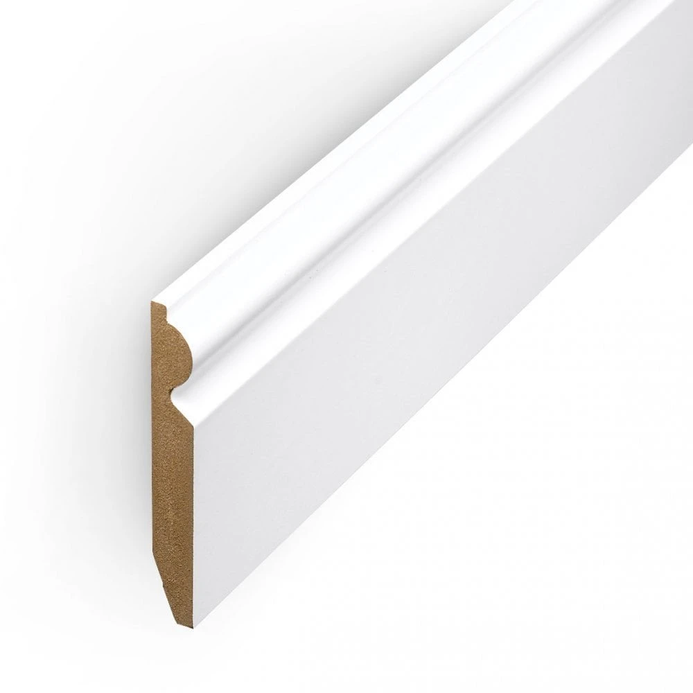Leader White Torus Laminate Skirting Board (2.4m) 5 Leader White Torus Laminate Skirting Board (2.4m) - Image 3