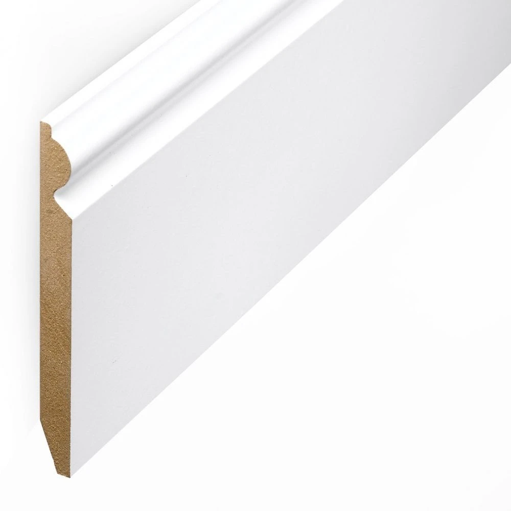 Leader White Torus Laminate Skirting Board (2.4m) 6 Leader White Torus Laminate Skirting Board (2.4m) - Image 4